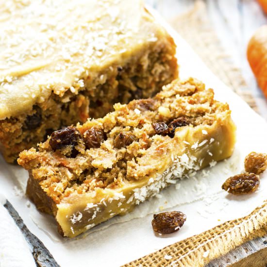 Super Moist Vegan Carrot Cake Loaf