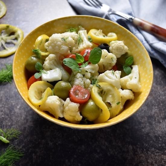 Lemony Cauliflower Fennel Salad