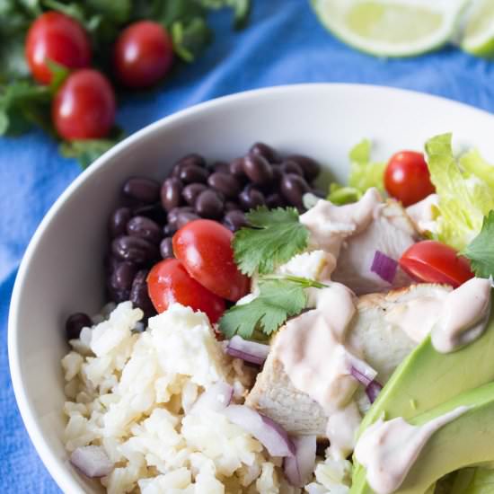 Black Bean Burrito Bowls