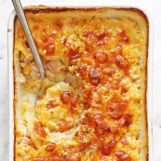 Scalloped Potatoes and Ham