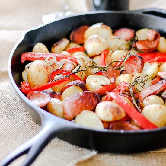 Sausage, Potatoes, and Peppers