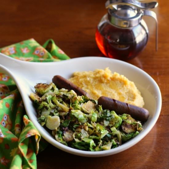 Polenta Breakfast with Brussels