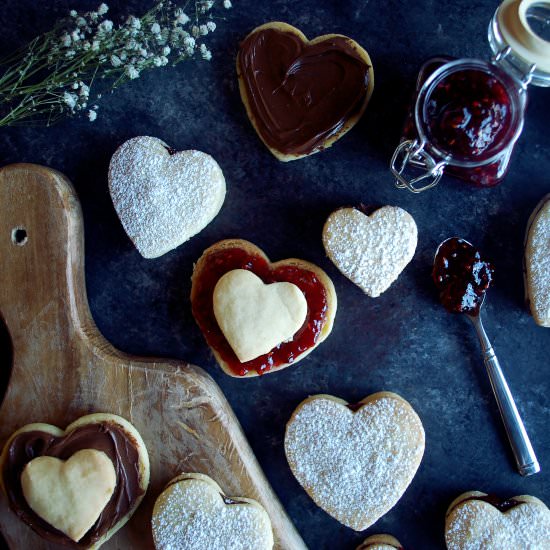 Shortbread Cookie Sandwiches