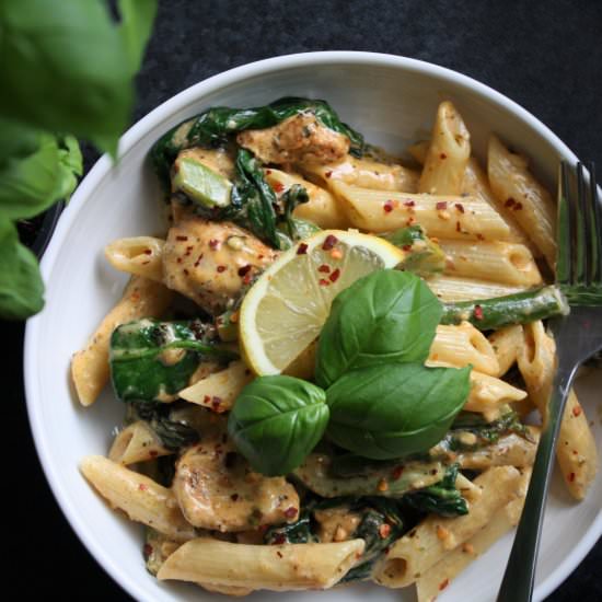 Lemon and Marscapone Chicken Pasta