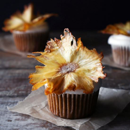 Healthier Hummingbird Cupcakes