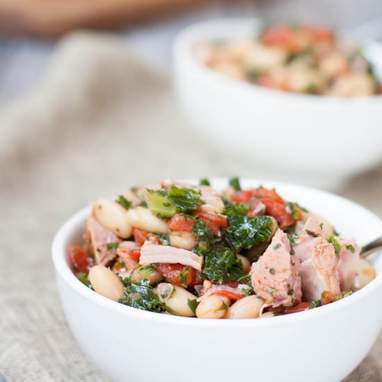 Slow-Cooker Spanish Pork & Beans
