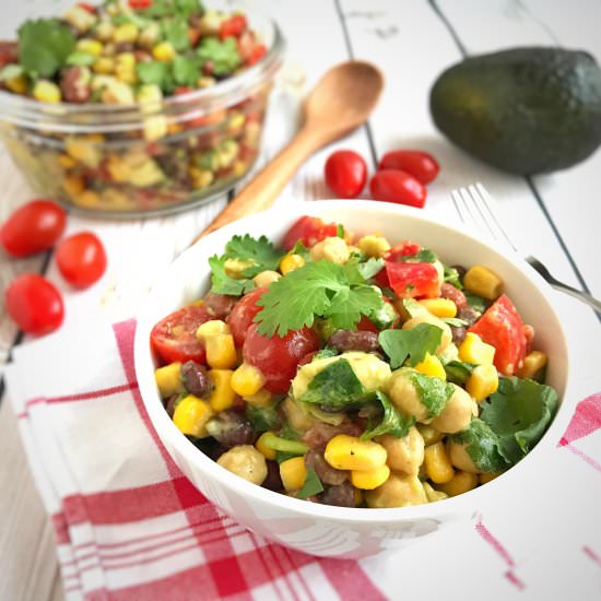 3 Bean Avocado Salad