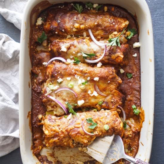 Eggplant Enchiladas