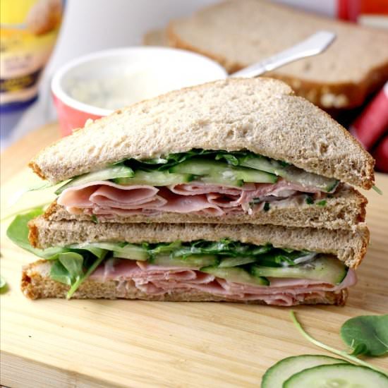 Ham, Cucumber & Watercress Sandwich