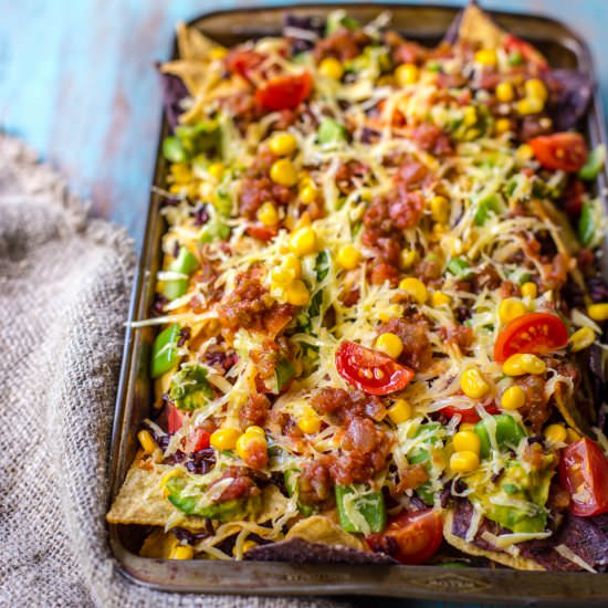 Loaded Vegan Nachos
