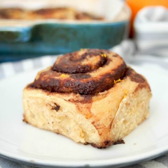 Chocolate Orange Cinnamon Rolls