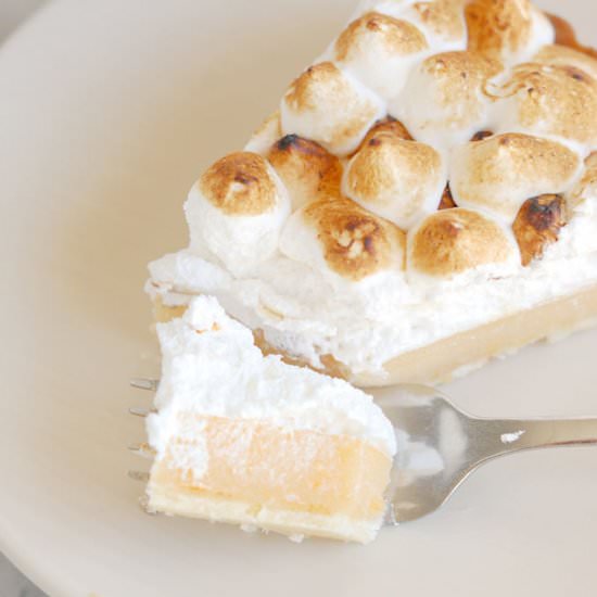 Pink Grapefruit Meringue Tart