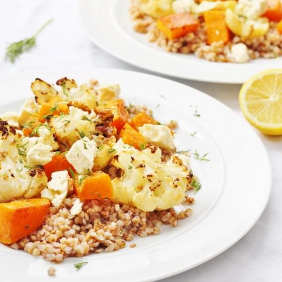 Buckwheat Salad with Roasted Veg