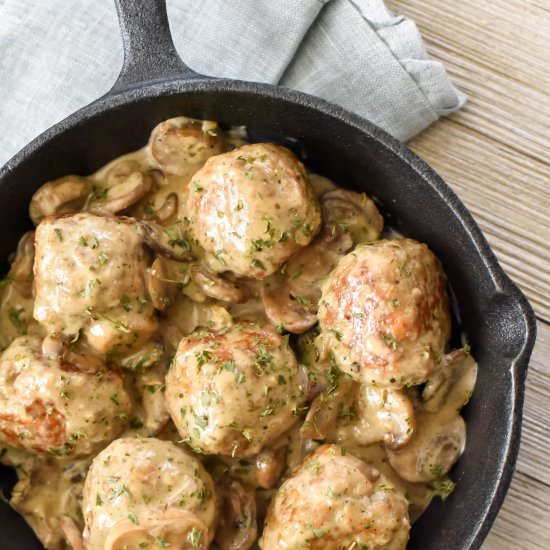 Chicken Marsala Meatballs