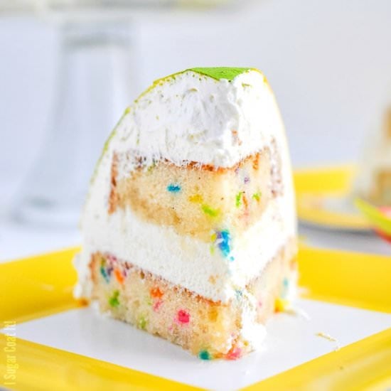 Coconut Mousse Funfetti Cake