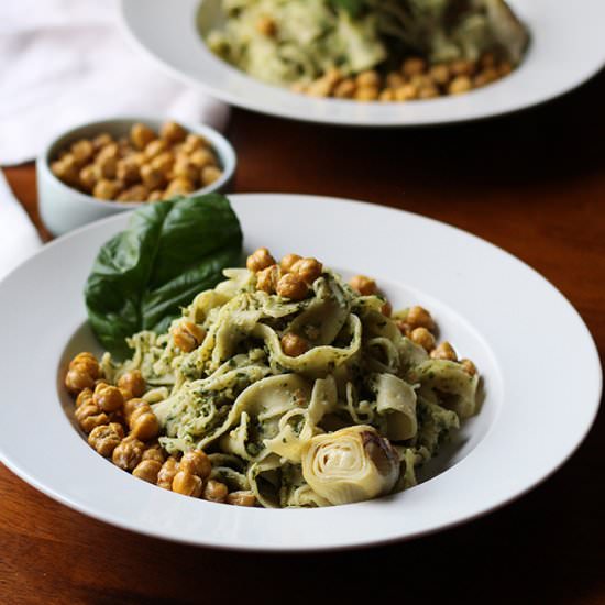 Artichoke Pesto Pasta