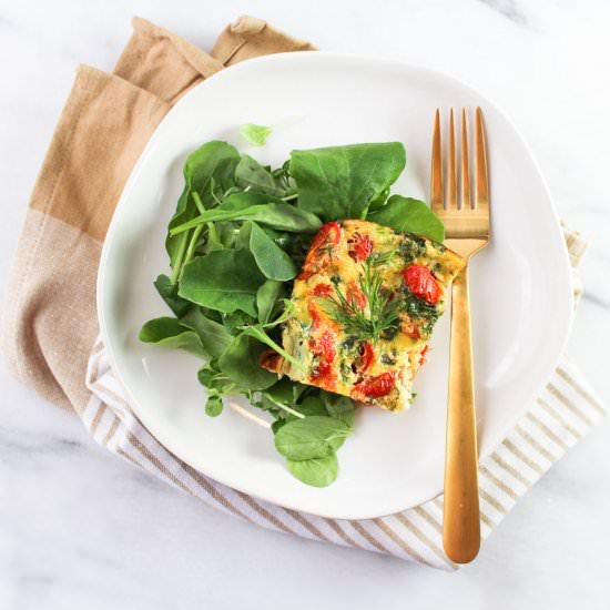 Smoked Salmon & Dill Frittata