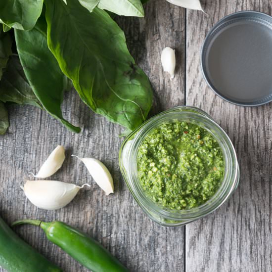 Spicy Green Pesto