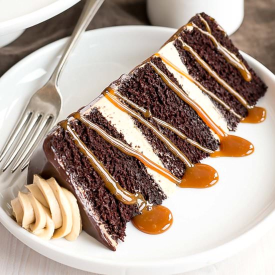 Chocolate Dulce de Leche Cake