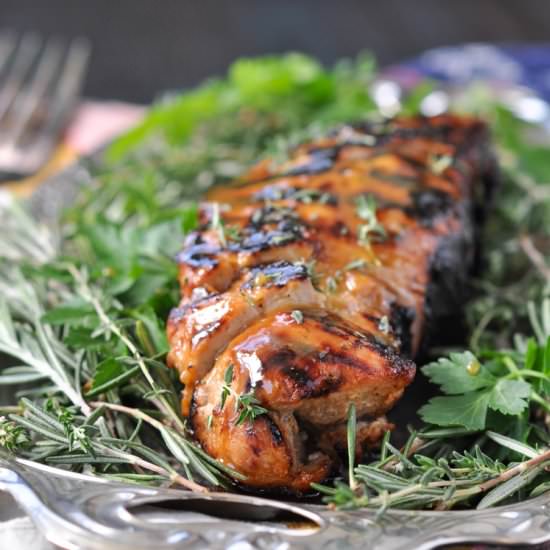 Honey Garlic Dijon Pork Tenderloin