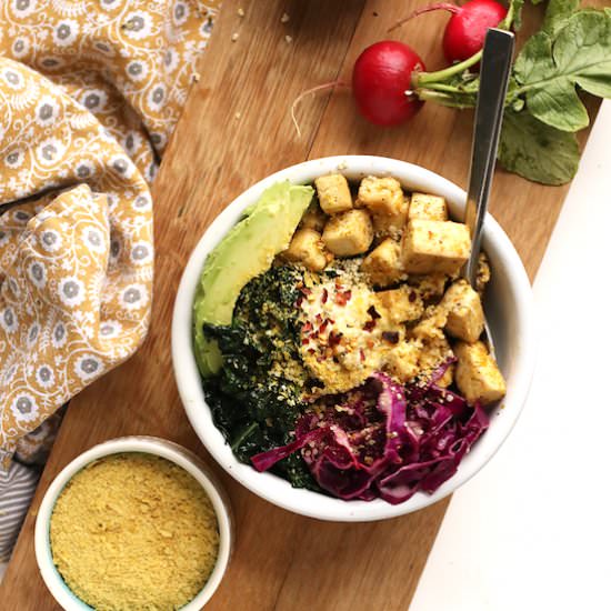 Tofu Kale Breakfast Bowl