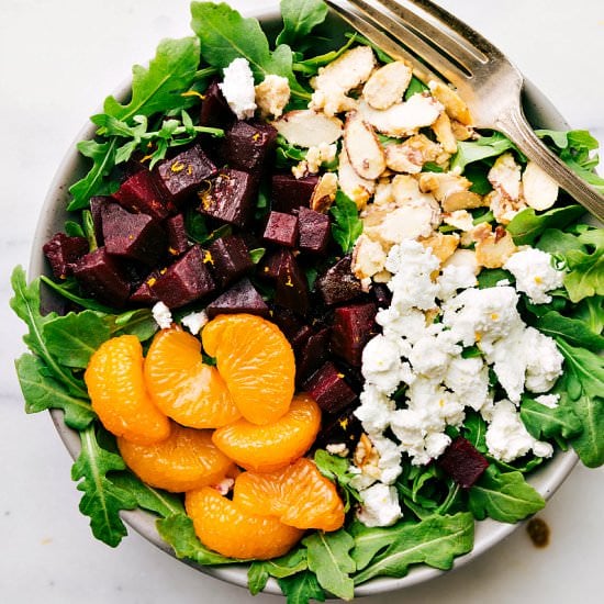 Roasted Beet and Goat Cheese Salad