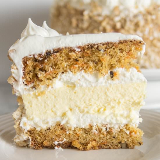 carrot cake cheesecake cake