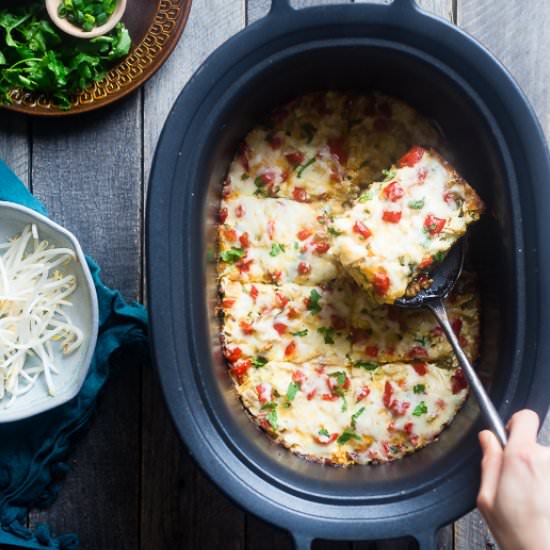 Thai Slow Cooker Zucchini Lasagna