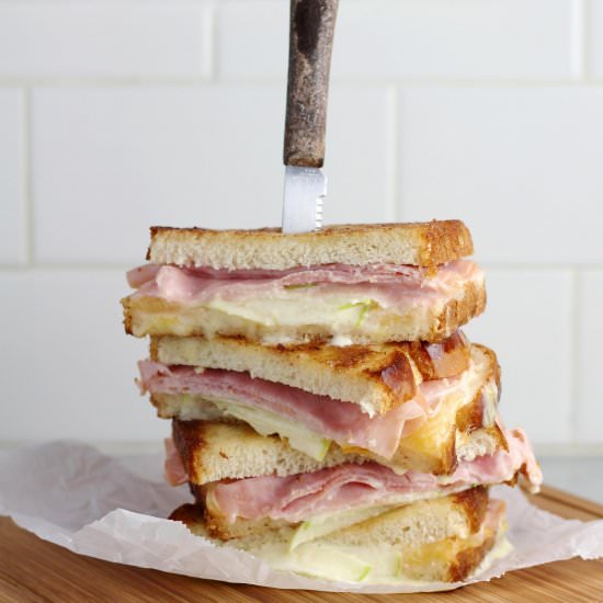 Grilled Gouda with Honey Ham