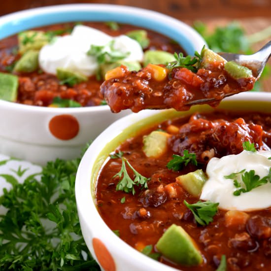Vegetarian Quinoa Chili