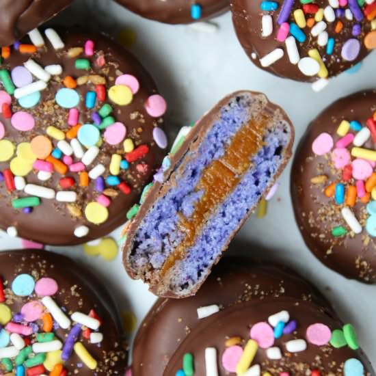 Chocolate Covered French Macarons