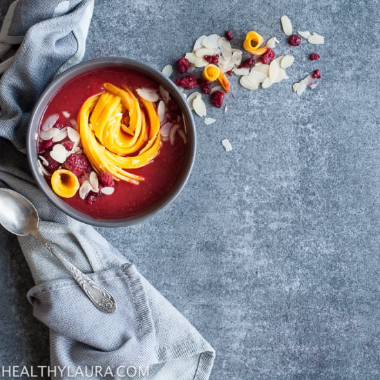 Mango Raspberry Smoothie Bowl