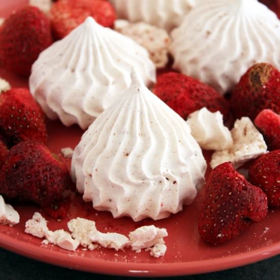 Strawberry Meringues