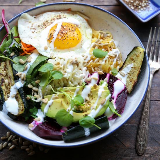 Prebiotic and Probiotic Macro Bowls