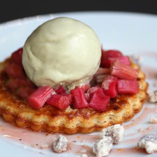 Roast Rhubarb Galette