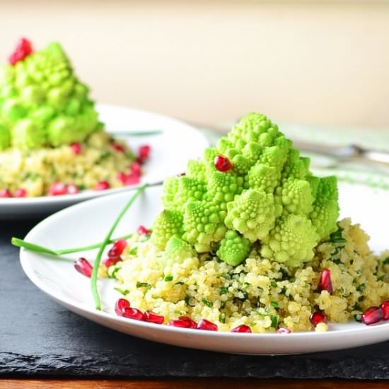 Romanesco Quinoa Herb Salad