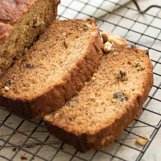 Moist Banana Walnut Bread