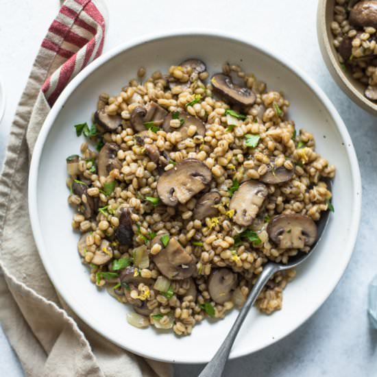 Mushroom Barley Pilaf