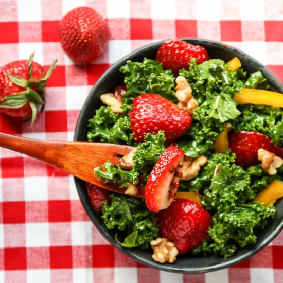 Strawberry Kale Salad