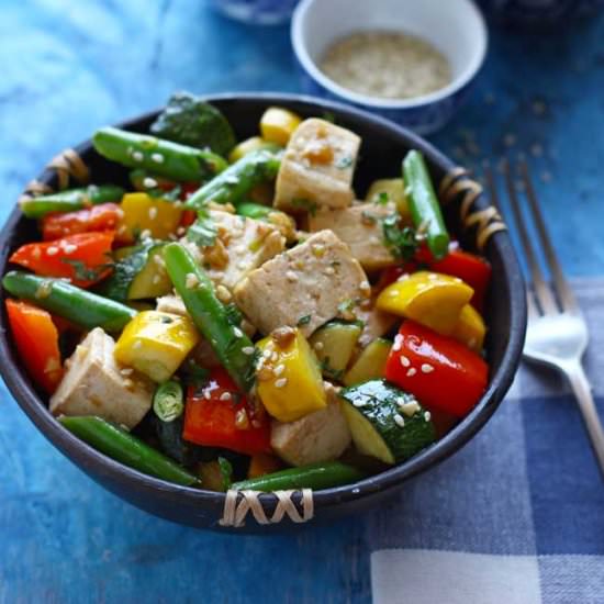 Quick Tofu and Vegetable Stir Fry