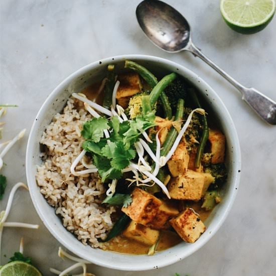 Miso and Ginger Tofu Curry