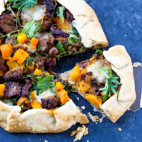 Pork Mozzarella Kale Tart