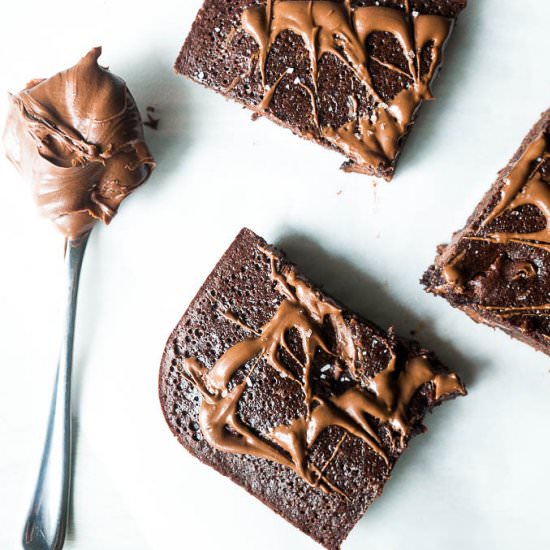 5 Ingredient Mocha Nutella Brownies