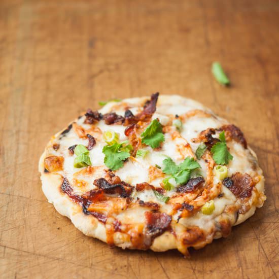 Grilled Barbecue Chicken Pizza