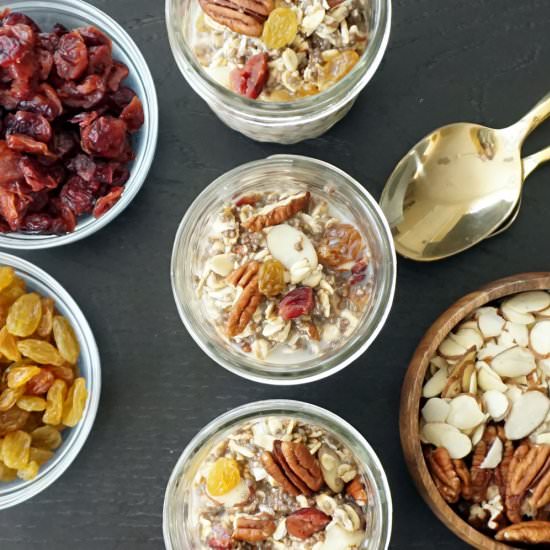 Rooty tooty nutty fruity overnight