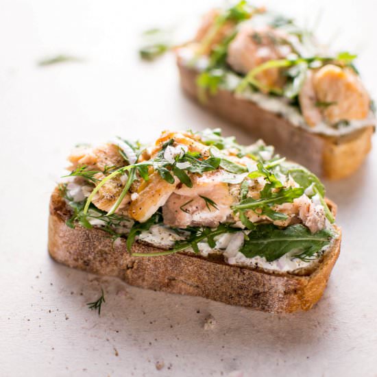 Salmon Tartine