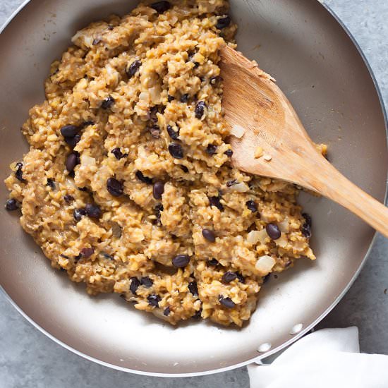 Plantain “Rice” Parmesan Risotto