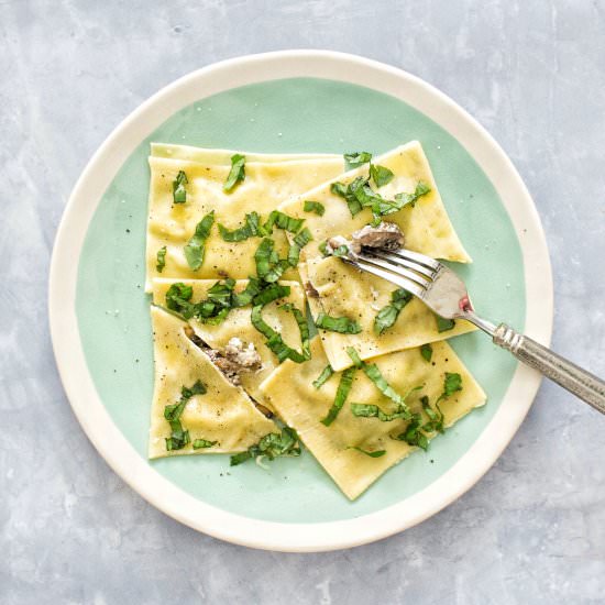 Goat Cheese Ravioli