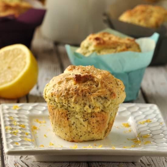 Jumbo Lemon-Poppyseed Muffins
