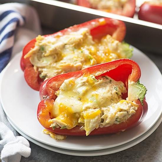 Cream Cheese Chicken Stuffed Pepper